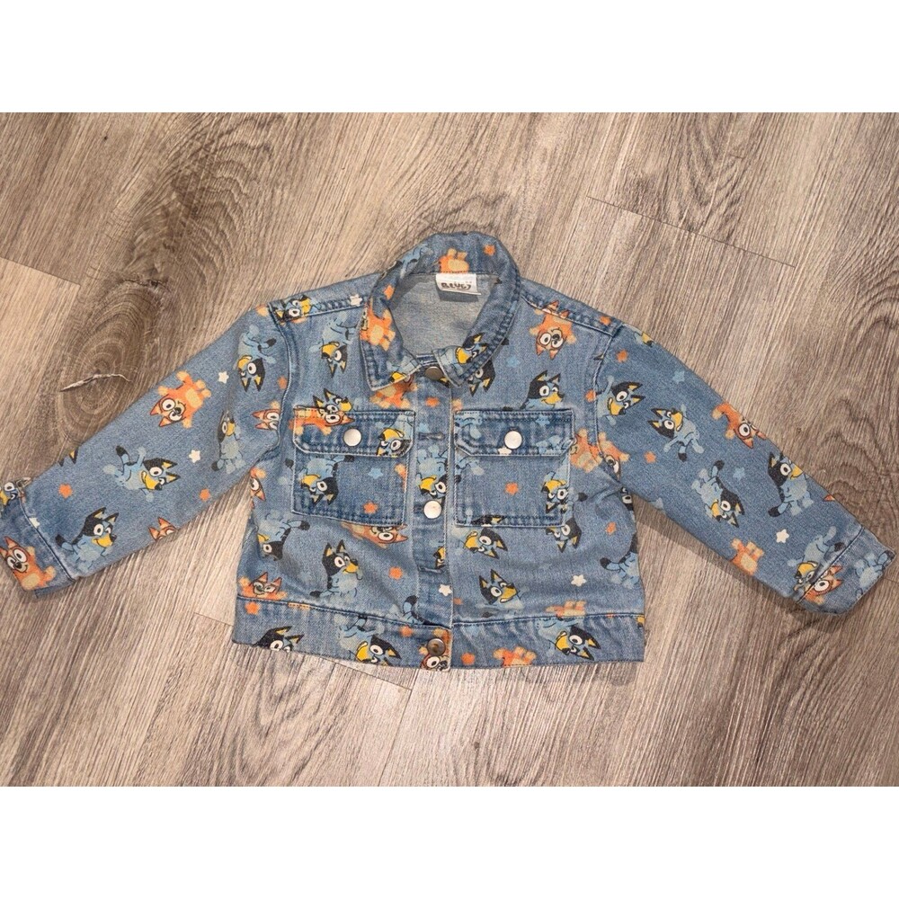 Bluey 2T Jean Jacket GUC Unisex